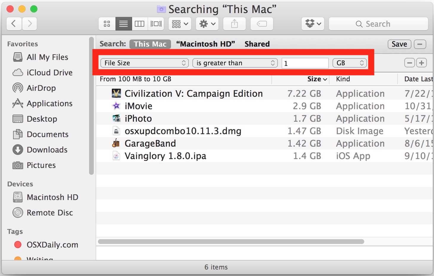 mac search for audio files